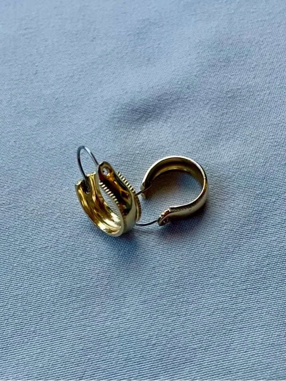 Gold-Tone Huggie Earrings - Picture 4 of 6